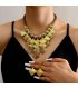 SET738 - Multi-Layered Rhombus Necklace Set